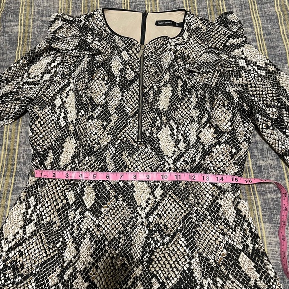 KAREN MILLEN Snake Print Mini Dress Size Small (US 8) - Picture 7 of 9